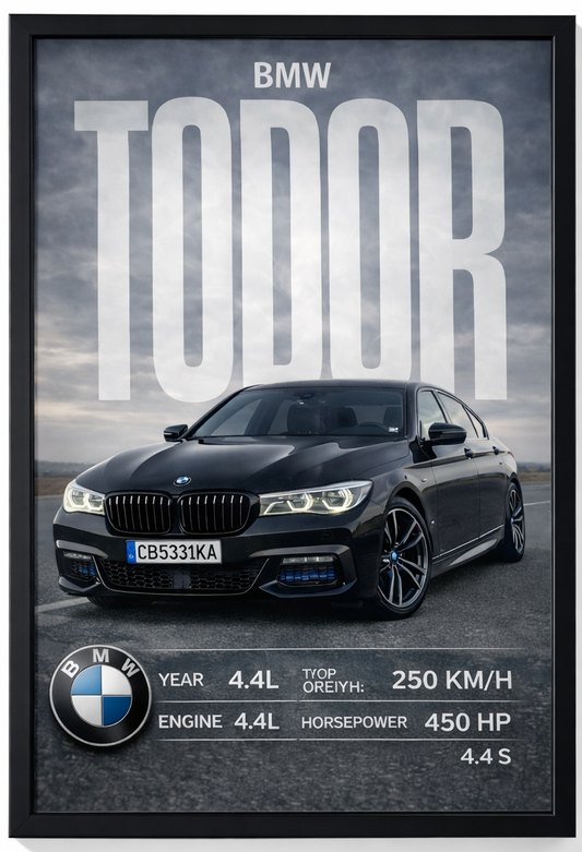 Cristal Edition 2 – Персонализиран Постер за Кола