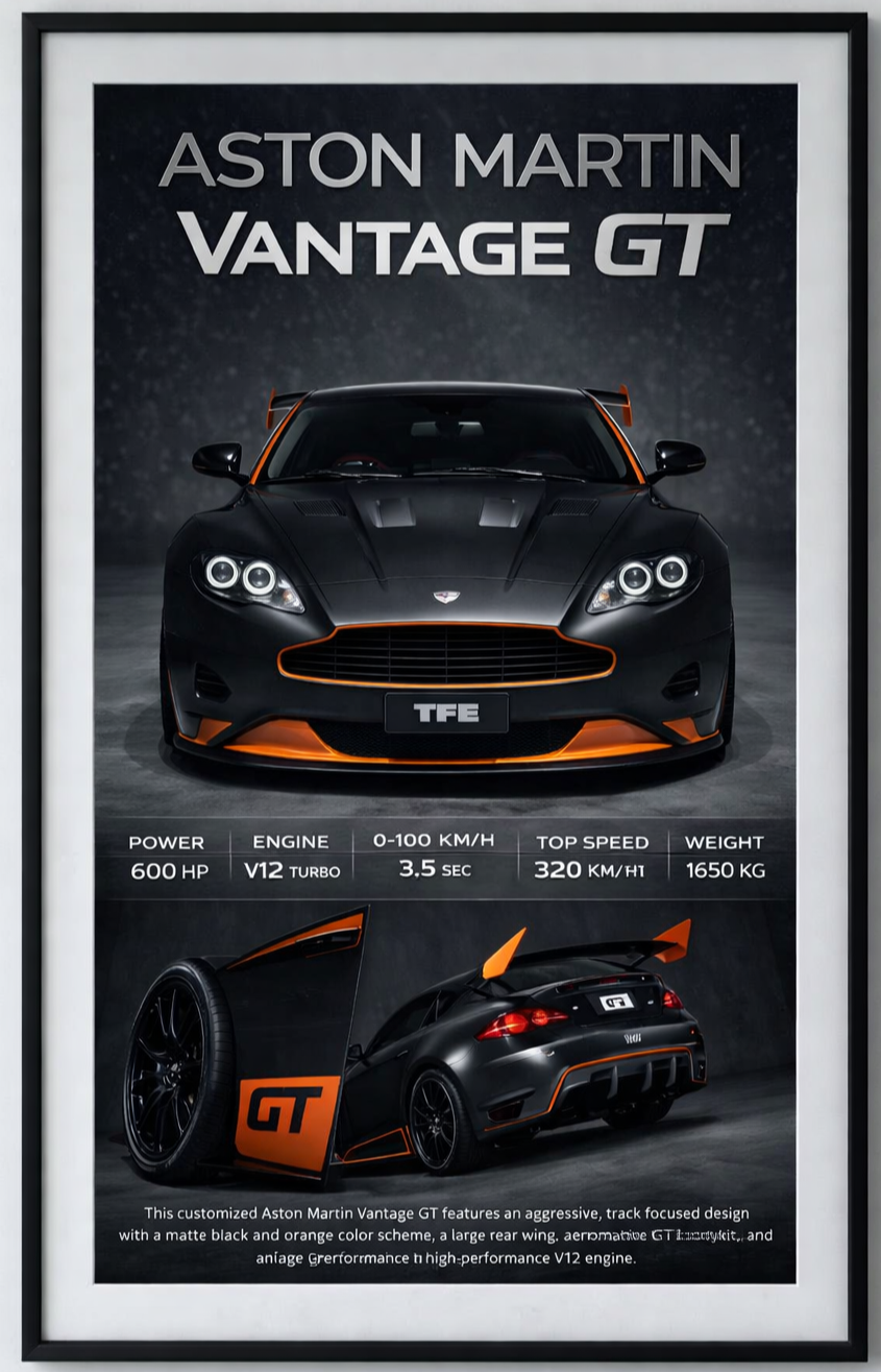 RPM Edition – Персонализиран Постер за Кола